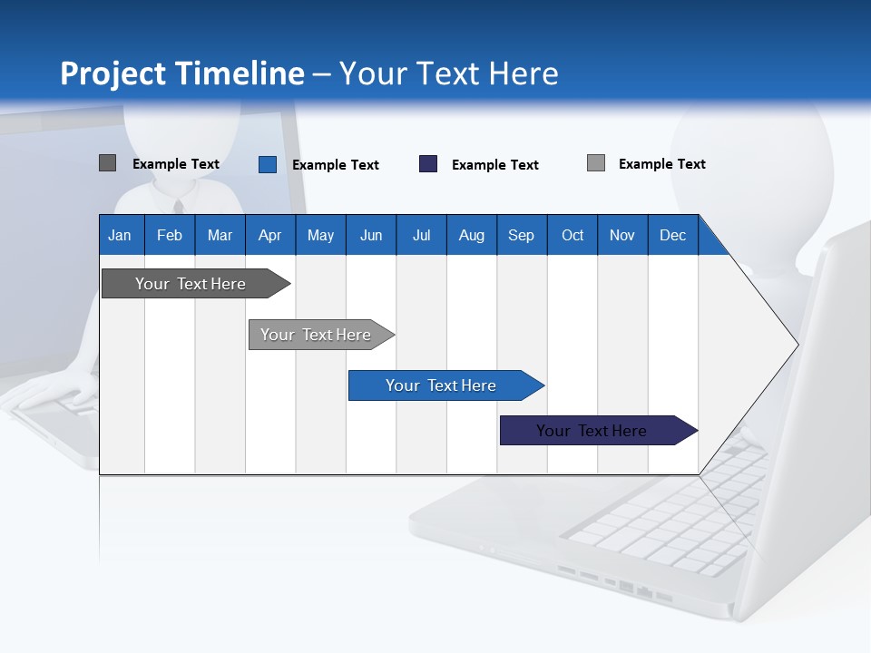 Online Male Businessman PowerPoint Template