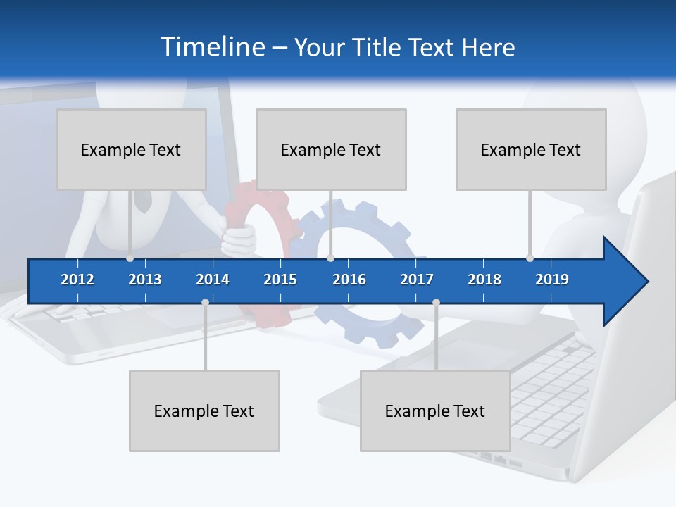 Online Male Businessman PowerPoint Template