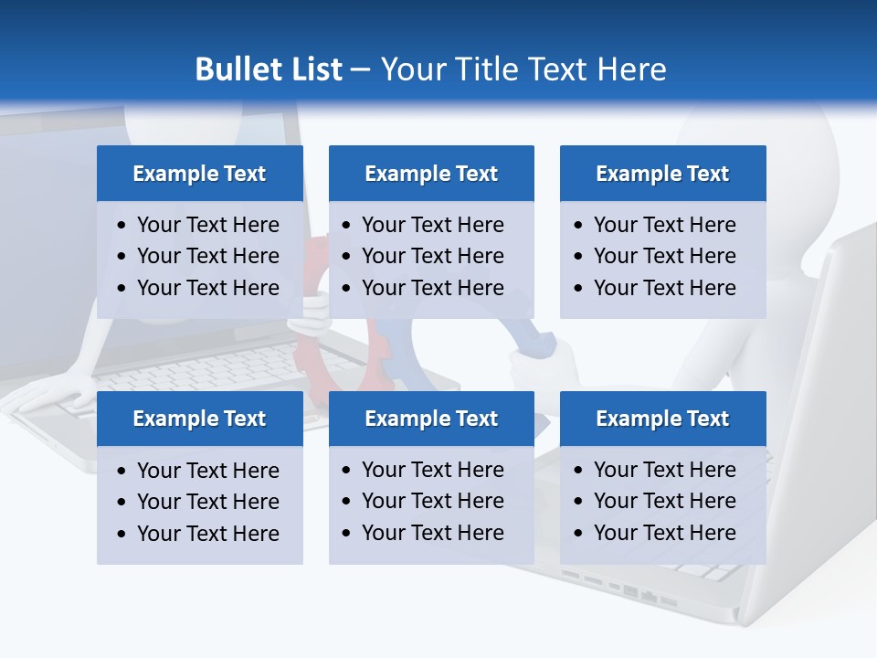 Online Male Businessman PowerPoint Template