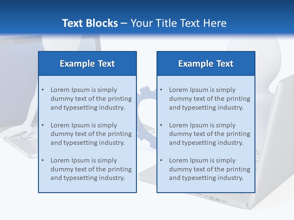 Online Male Businessman PowerPoint Template