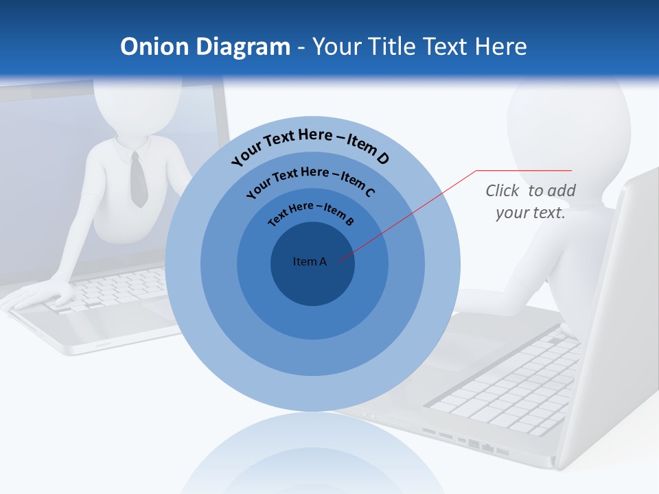 Online Male Businessman PowerPoint Template