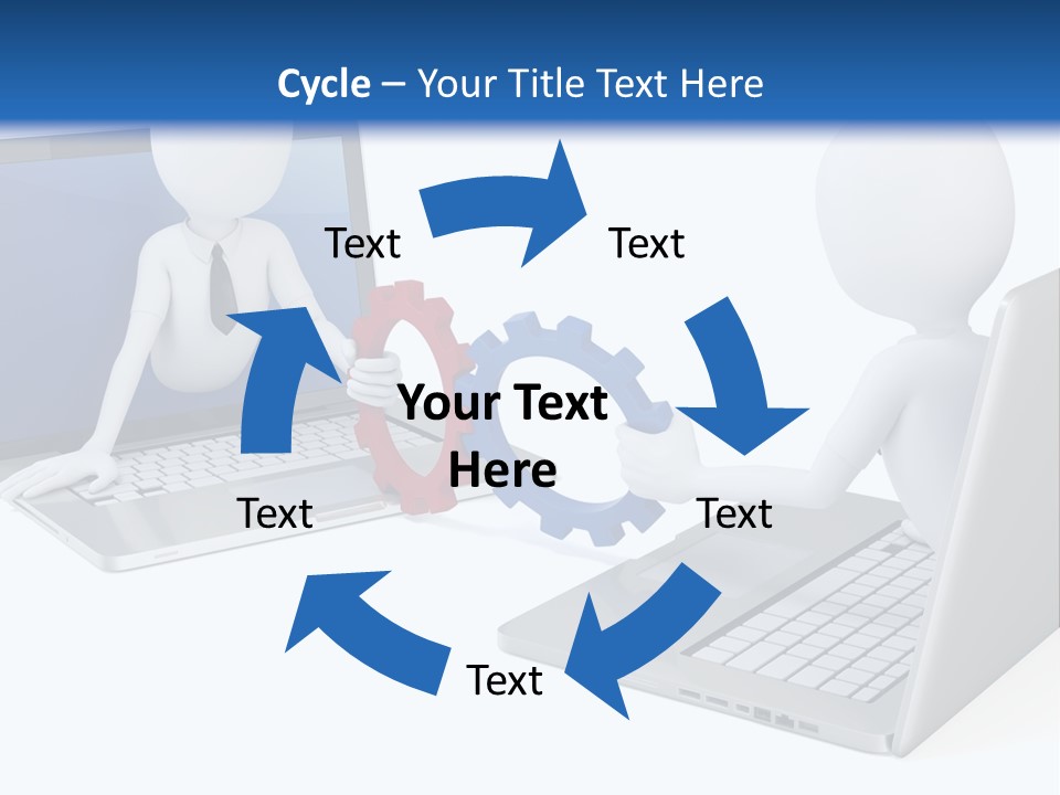 Online Male Businessman PowerPoint Template