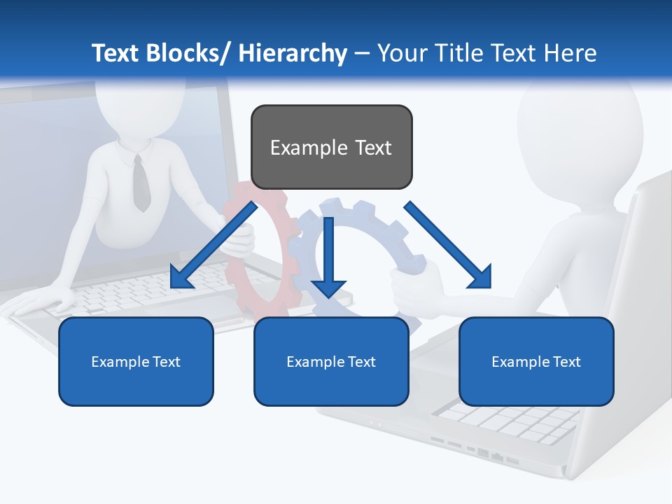 Online Male Businessman PowerPoint Template