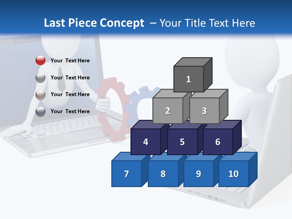 Online Male Businessman PowerPoint Template