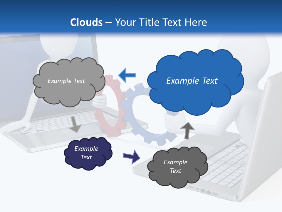 Online Male Businessman PowerPoint Template