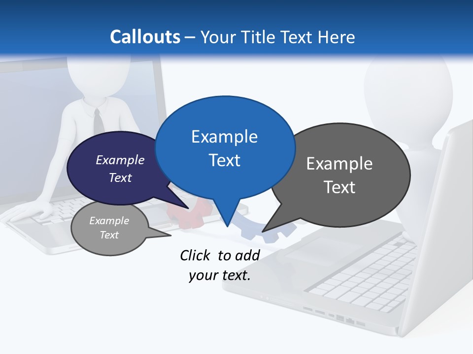 Online Male Businessman PowerPoint Template