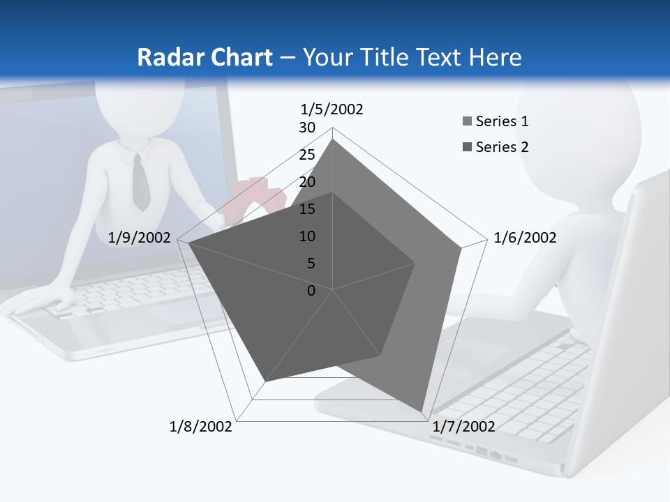Online Male Businessman PowerPoint Template