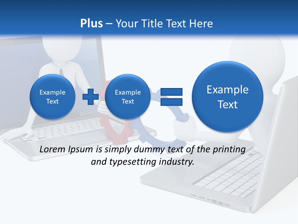 Online Male Businessman PowerPoint Template