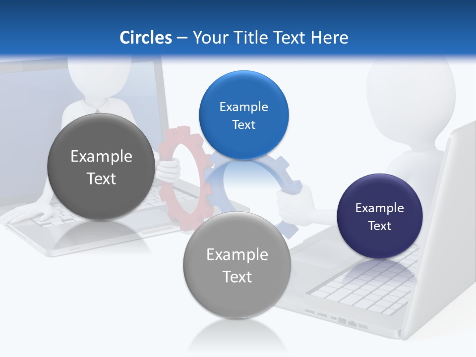 Online Male Businessman PowerPoint Template