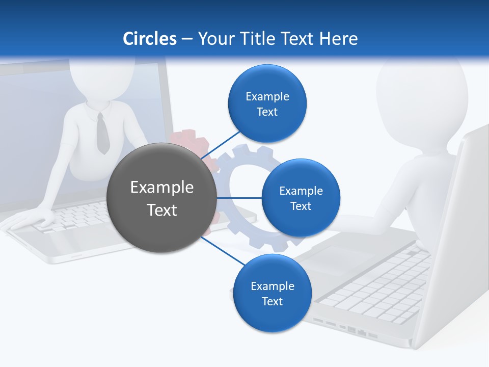 Online Male Businessman PowerPoint Template