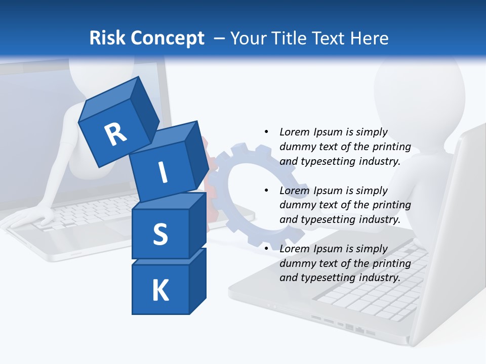 Online Male Businessman PowerPoint Template