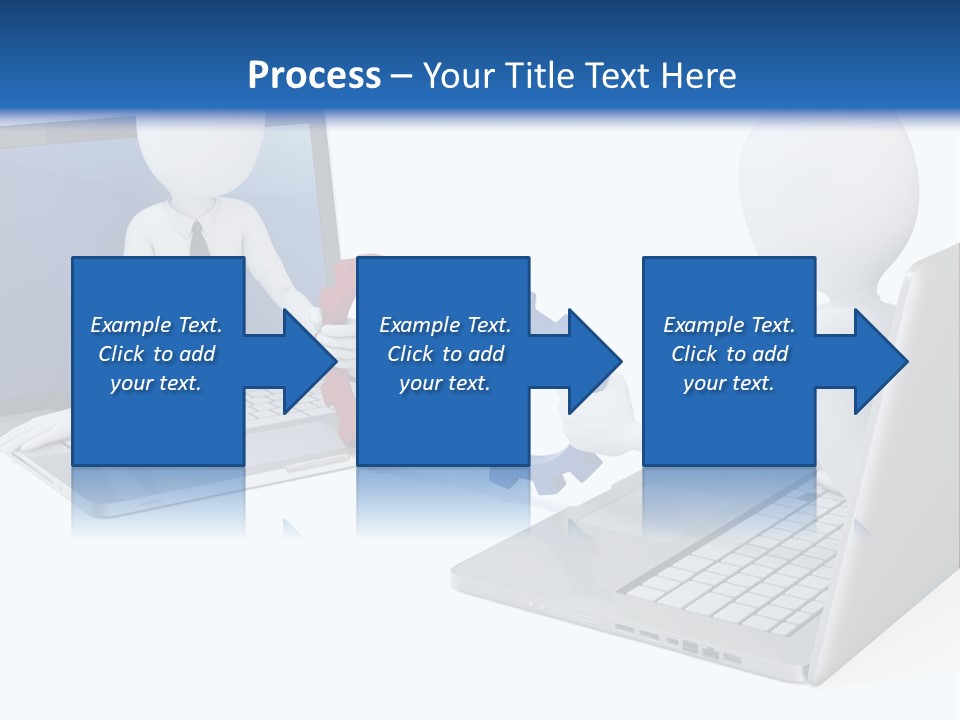 Online Male Businessman PowerPoint Template