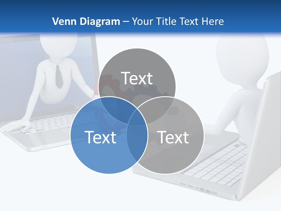 Online Male Businessman PowerPoint Template