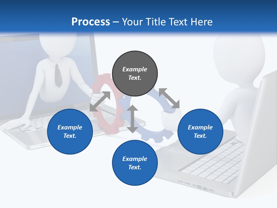 Online Male Businessman PowerPoint Template
