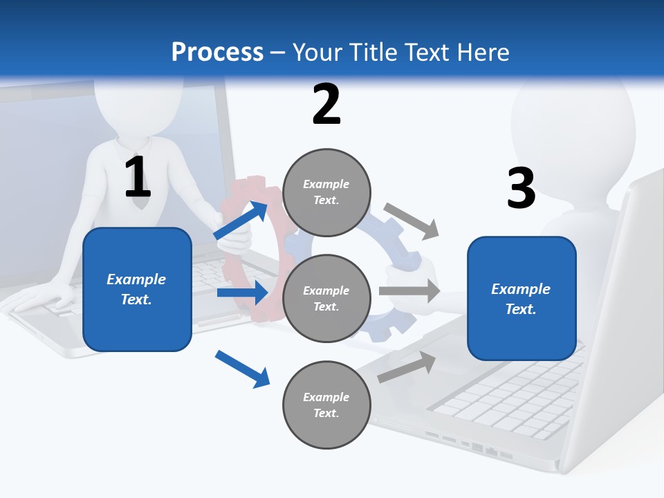 Online Male Businessman PowerPoint Template