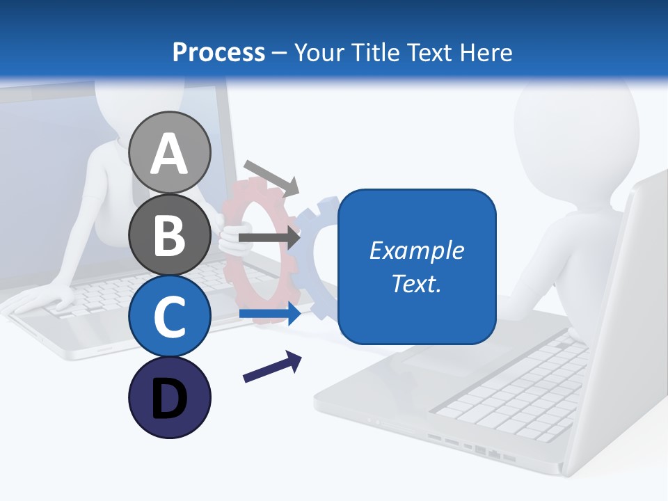 Online Male Businessman PowerPoint Template