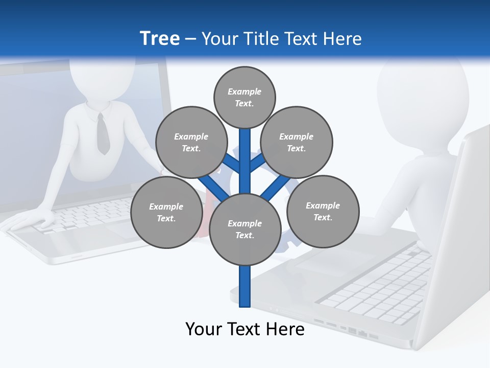 Online Male Businessman PowerPoint Template