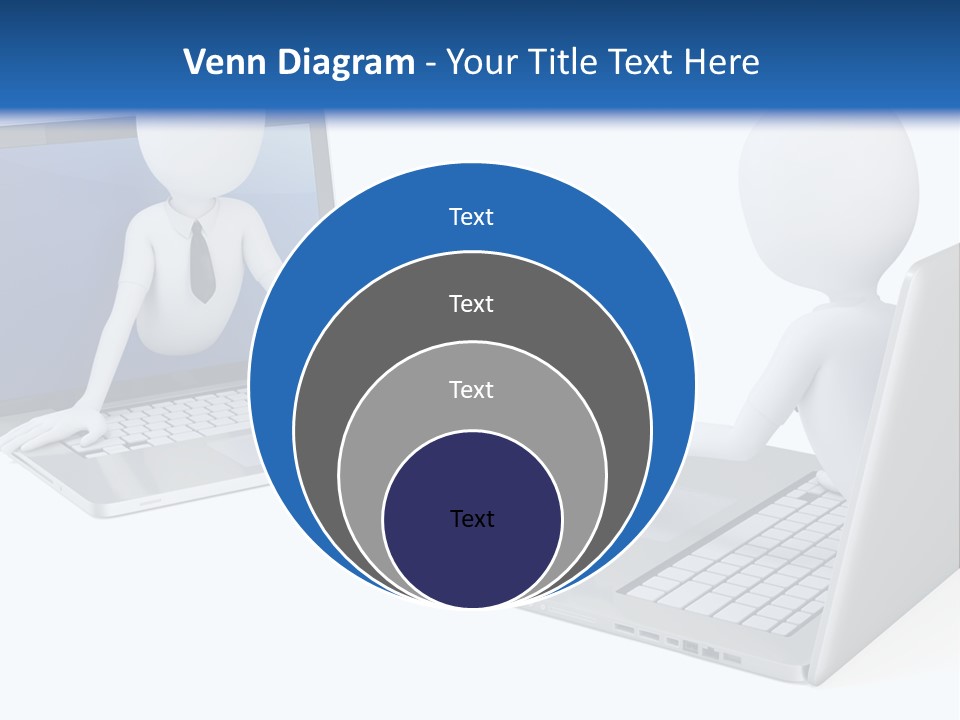 Online Male Businessman PowerPoint Template