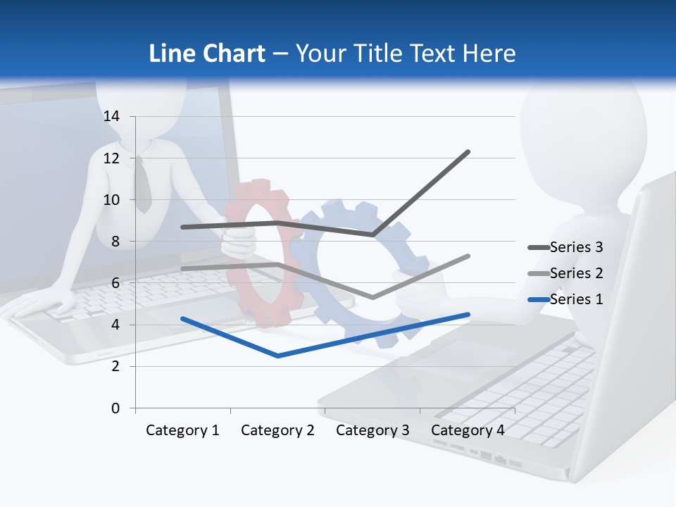 Online Male Businessman PowerPoint Template