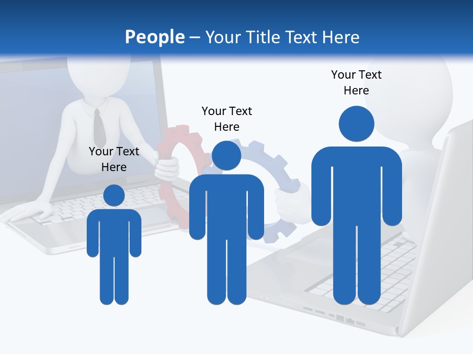 Online Male Businessman PowerPoint Template
