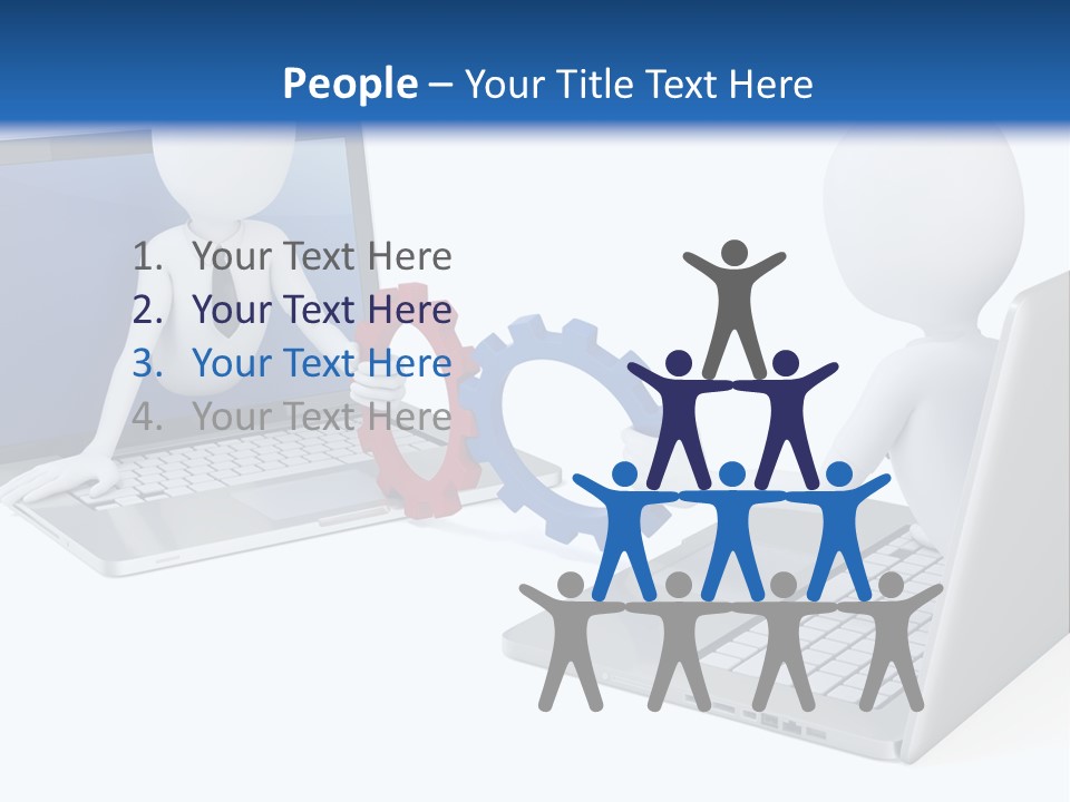 Online Male Businessman PowerPoint Template