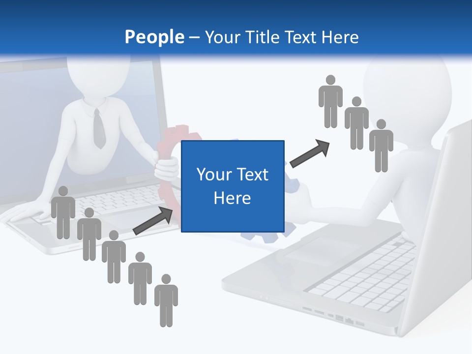 Online Male Businessman PowerPoint Template