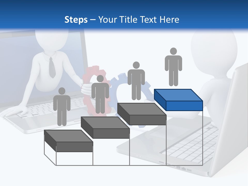 Online Male Businessman PowerPoint Template