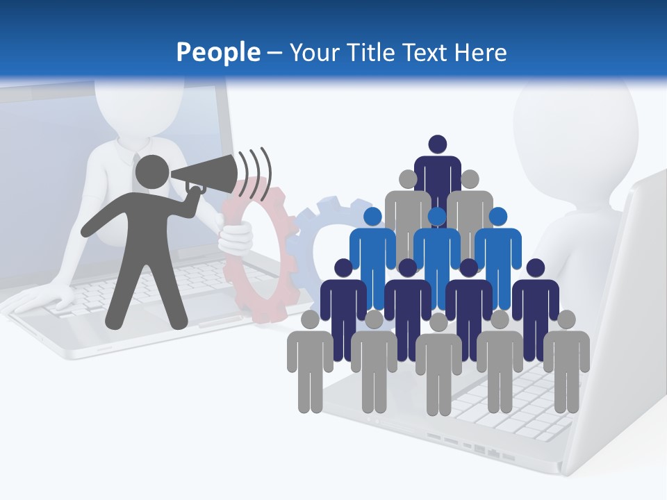 Online Male Businessman PowerPoint Template