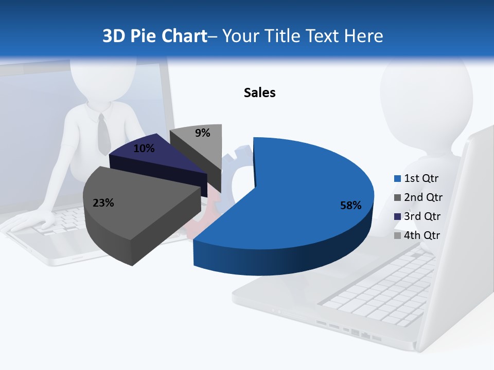 Online Male Businessman PowerPoint Template