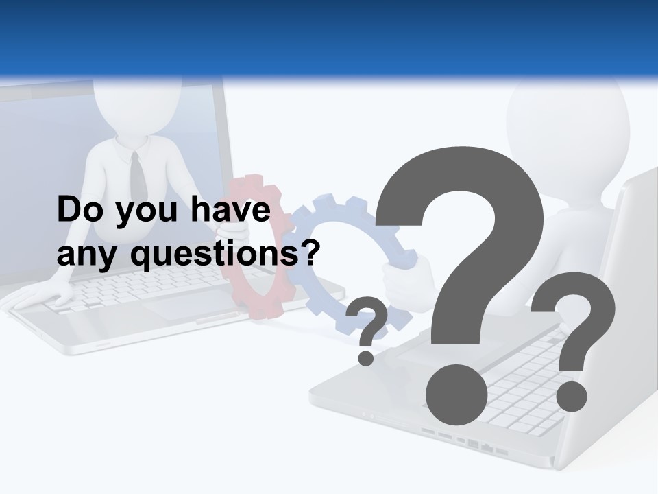 Online Male Businessman PowerPoint Template