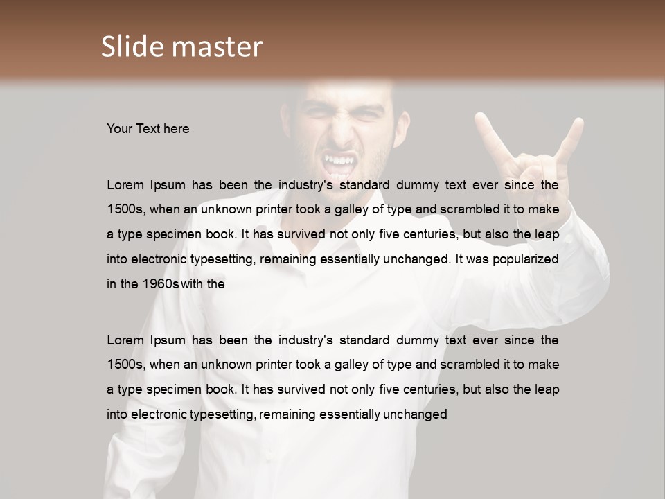 Gesture Wrist Body PowerPoint Template