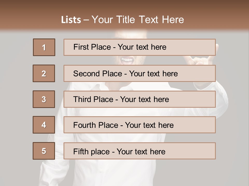 Gesture Wrist Body PowerPoint Template