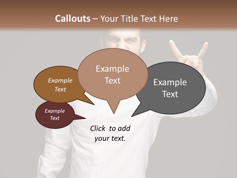 Gesture Wrist Body PowerPoint Template