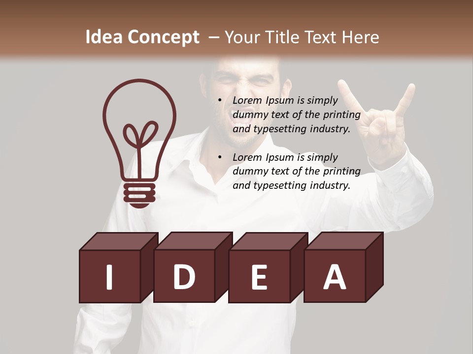 Gesture Wrist Body PowerPoint Template