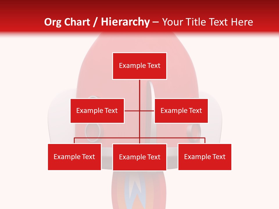 A Red Rocket Ship With A White Background PowerPoint Template