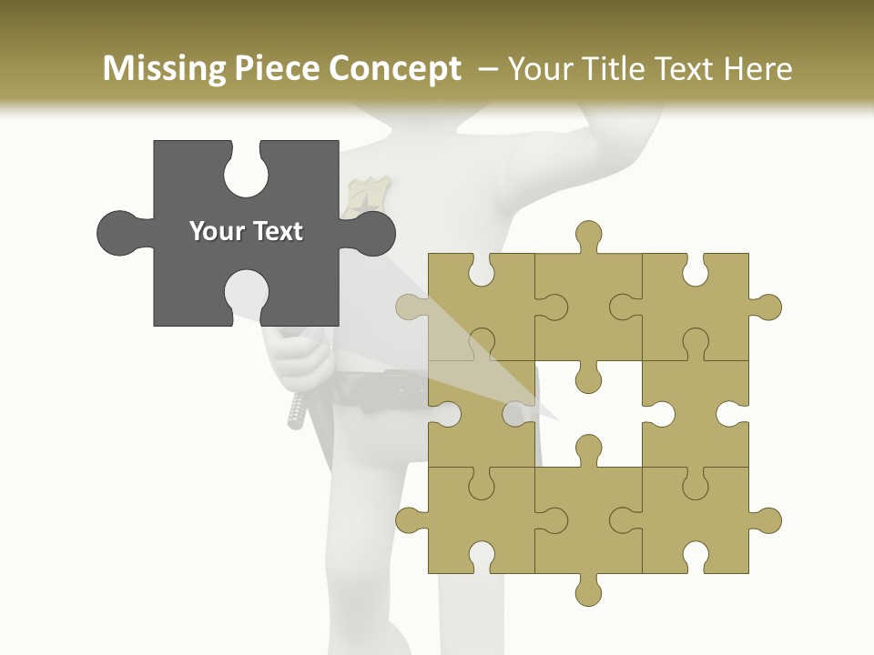 Guy Officer Belt PowerPoint Template