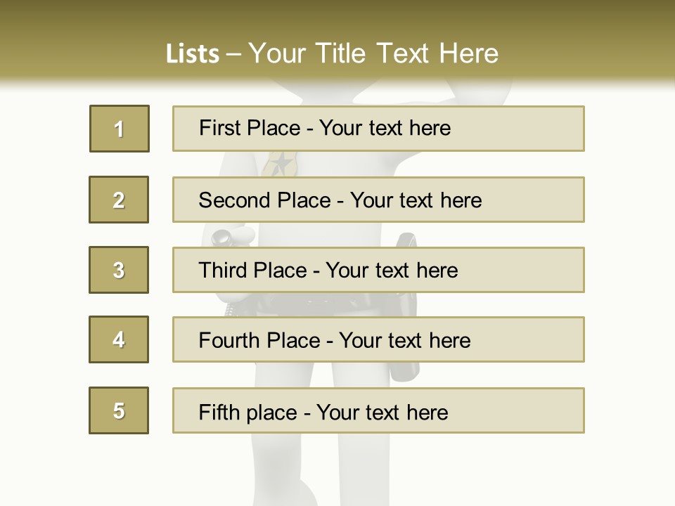 Guy Officer Belt PowerPoint Template