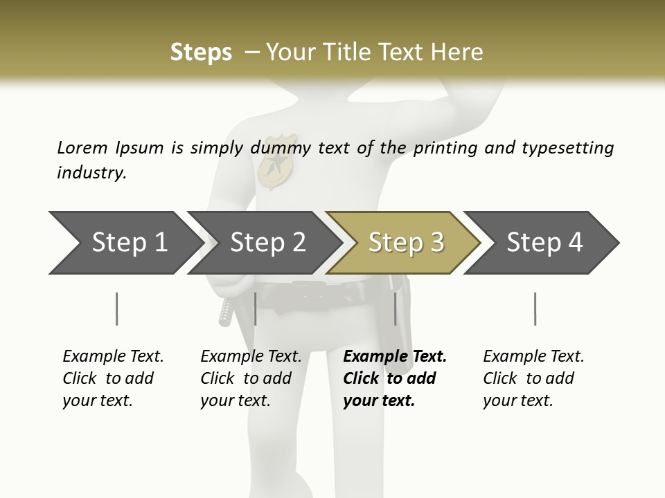 Guy Officer Belt PowerPoint Template