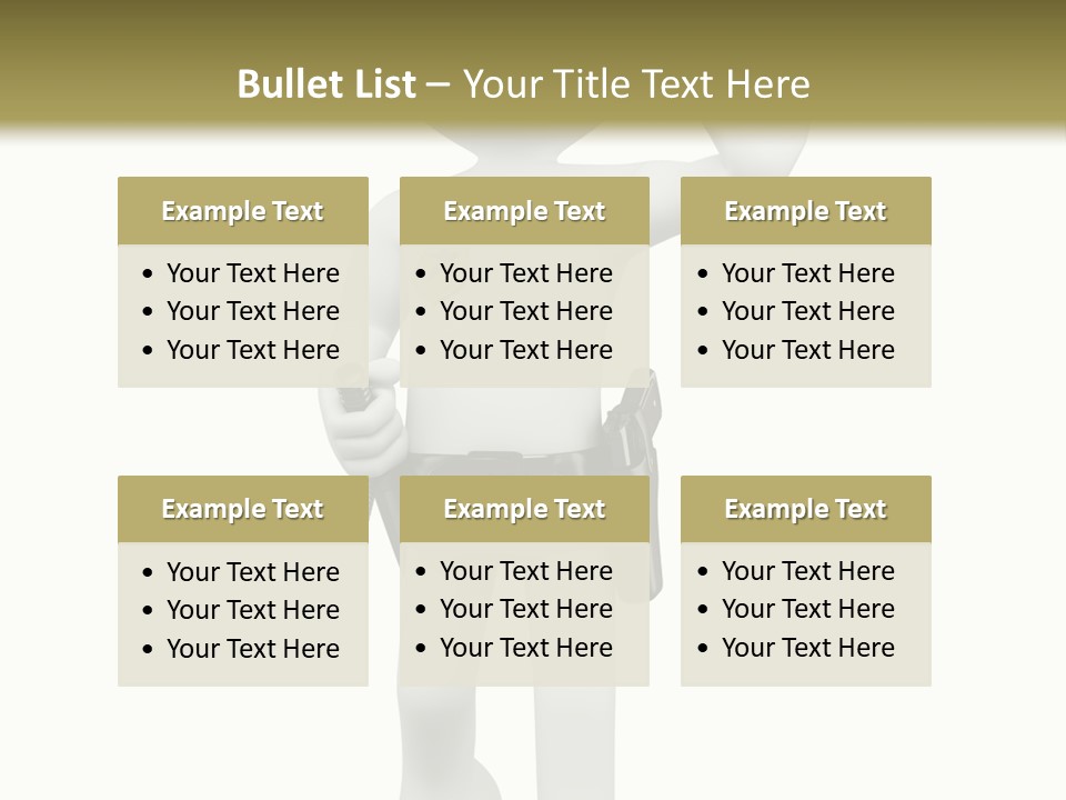 Guy Officer Belt PowerPoint Template