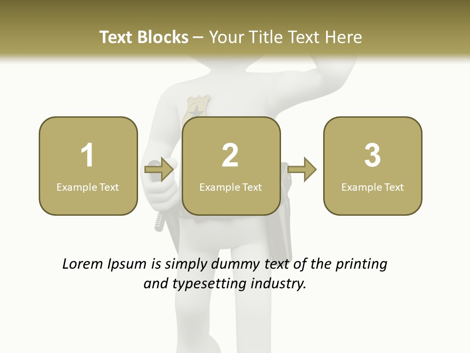 Guy Officer Belt PowerPoint Template