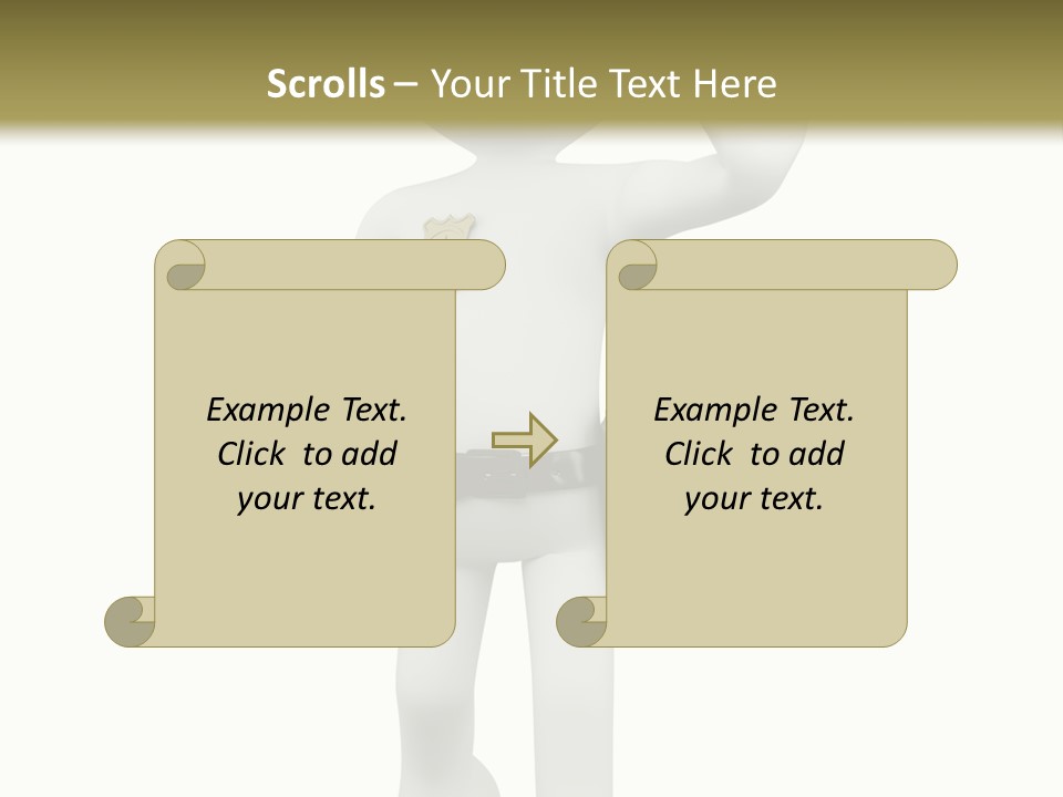 Guy Officer Belt PowerPoint Template