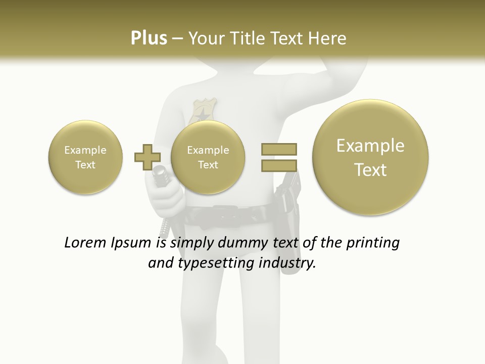 Guy Officer Belt PowerPoint Template