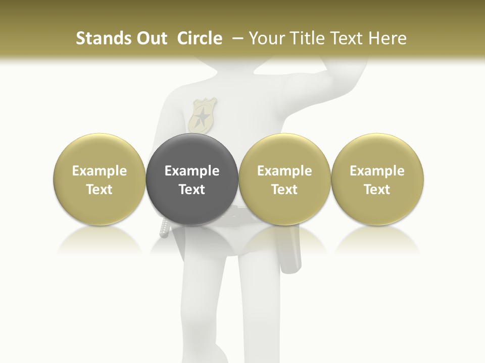 Guy Officer Belt PowerPoint Template