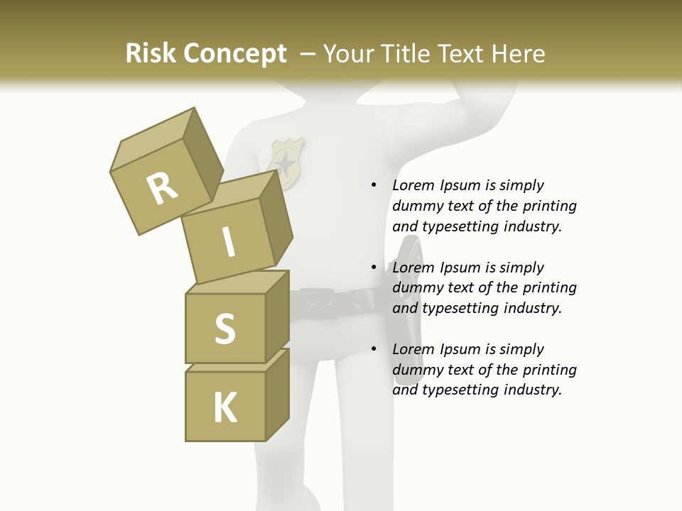 Guy Officer Belt PowerPoint Template