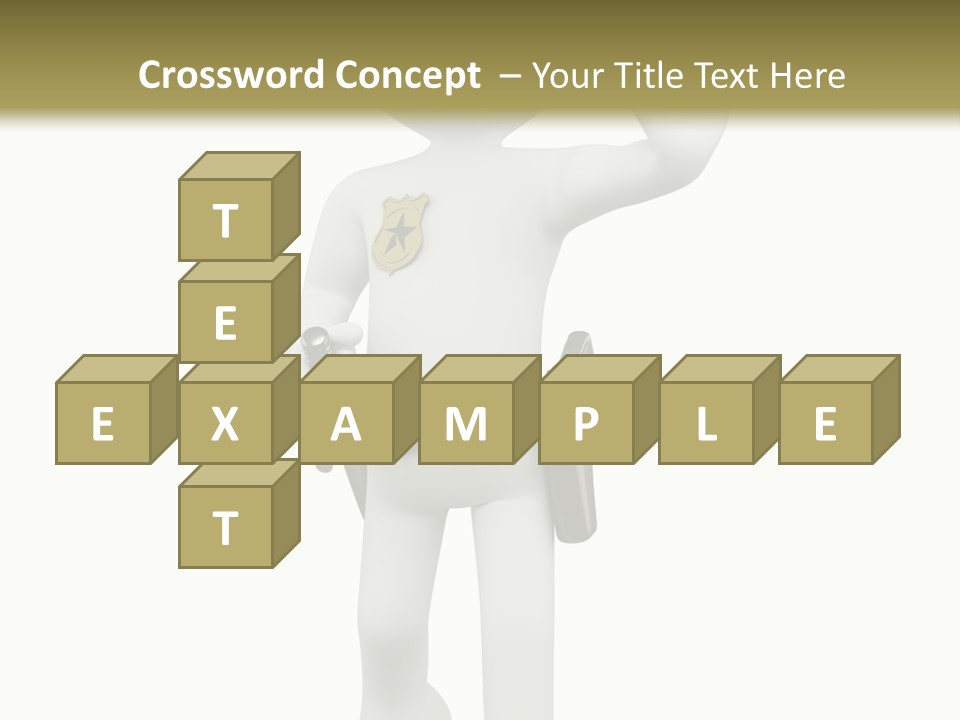 Guy Officer Belt PowerPoint Template