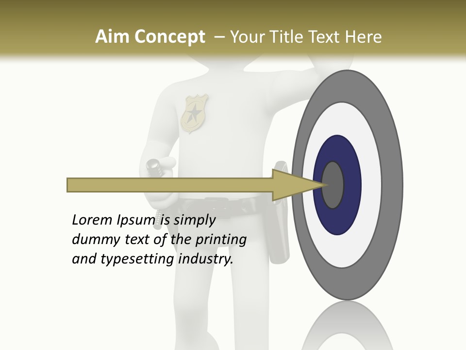 Guy Officer Belt PowerPoint Template