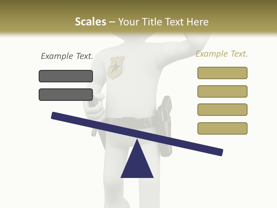 Guy Officer Belt PowerPoint Template