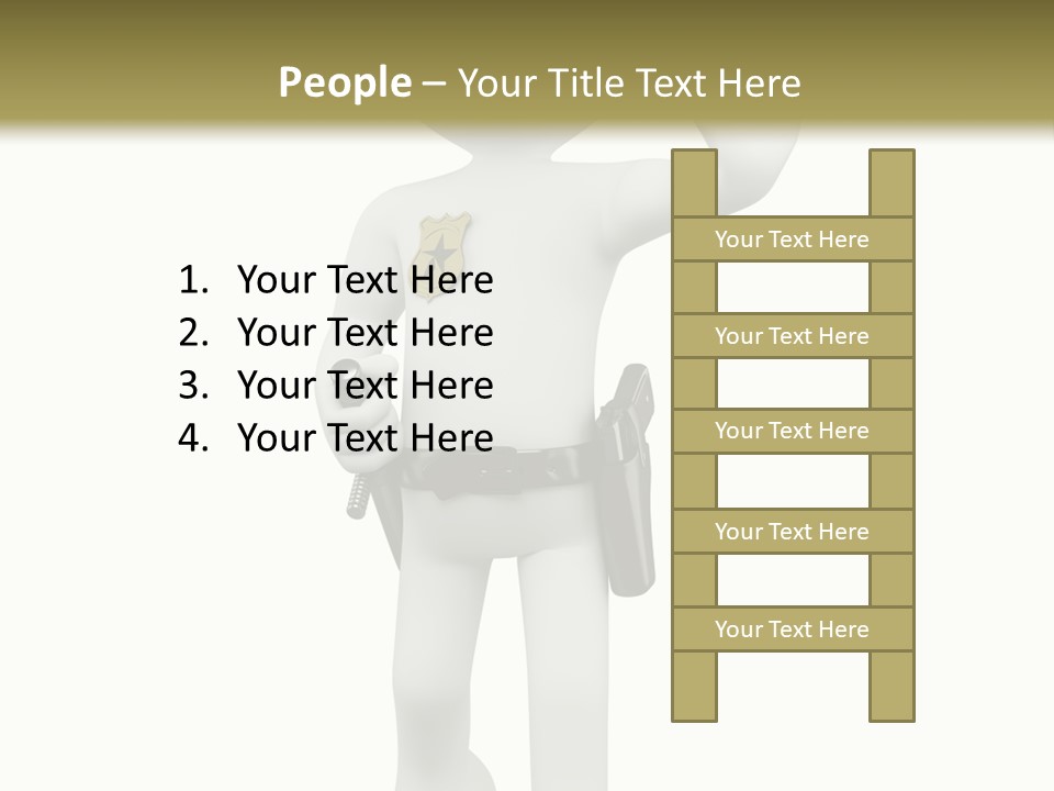 Guy Officer Belt PowerPoint Template