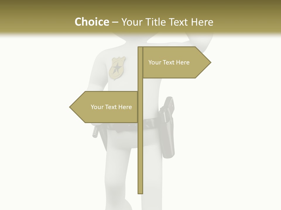 Guy Officer Belt PowerPoint Template