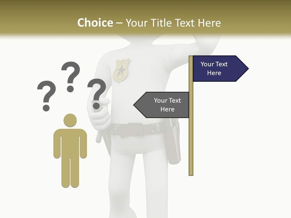 Guy Officer Belt PowerPoint Template